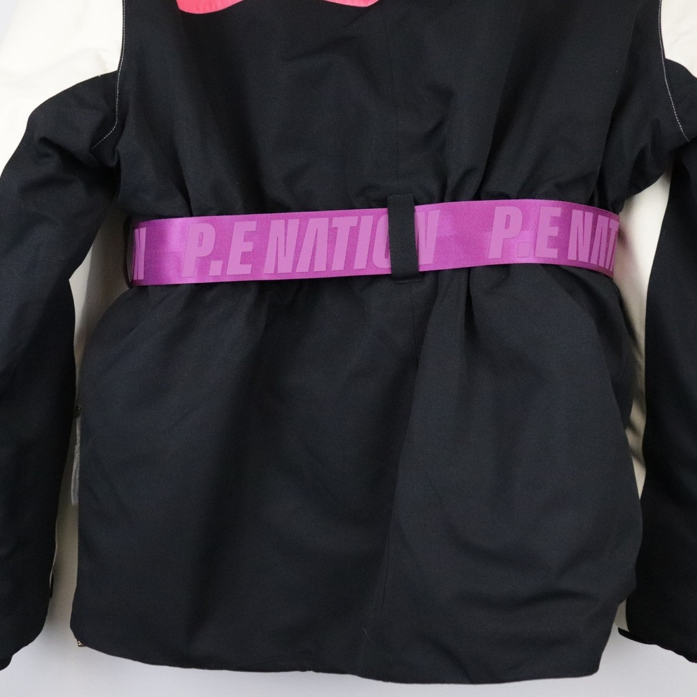 NWT P.E Nation Chamonix Snow Jacket Large Black Pink Colorblock Ski Insulated - Picture 7 of 14